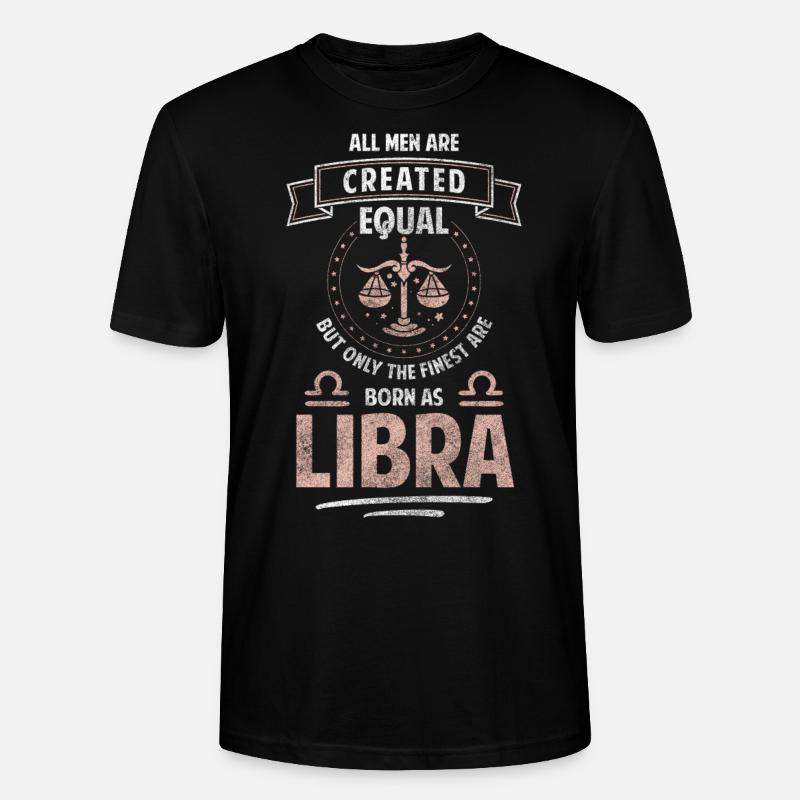 Horoskop Sternbild September Aberglauben - Stanley/Stella Unisex Bio-T-Shirt CRAFTER - Schwarz
