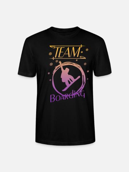 Boarding is my passion - Stanley/Stella Unisex Bio-T-Shirt CRAFTER - Schwarz