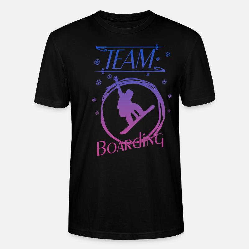 Boarding Snowboarding Boarder - Stanley/Stella Unisex Bio-T-Shirt CRAFTER - Schwarz