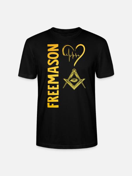 Masonic Freemasonry Fraternal - Stanley/Stella Unisex Bio-T-Shirt CRAFTER - Schwarz