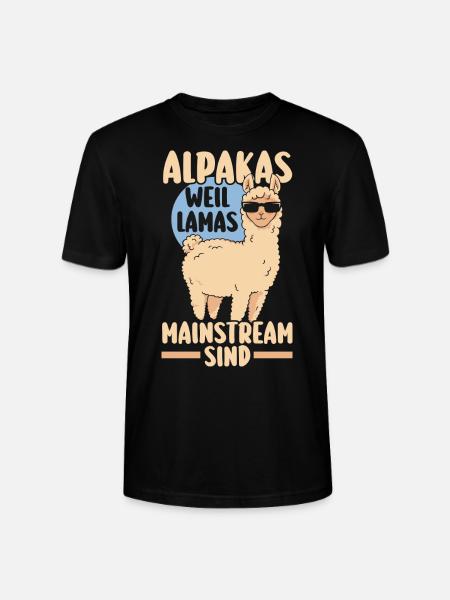Alpaka - Stanley/Stella Unisex Bio-T-Shirt CRAFTER - Schwarz