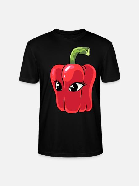 Paprika Chilli Pepperoni Spice - Stanley/Stella CRAFTER Unisex Organic T-Shirt - black