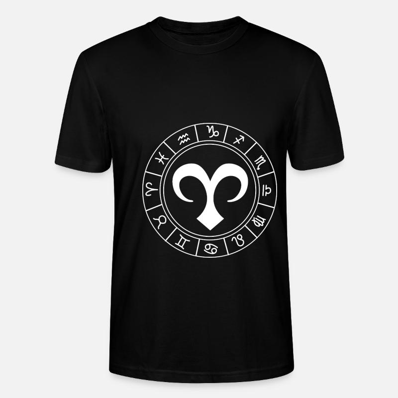 Sternzeichen Widder - Stanley/Stella Unisex Bio-T-Shirt CRAFTER - Schwarz