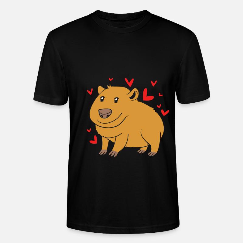Capybara - Stanley/Stella Unisex Bio-T-Shirt CRAFTER - Schwarz
