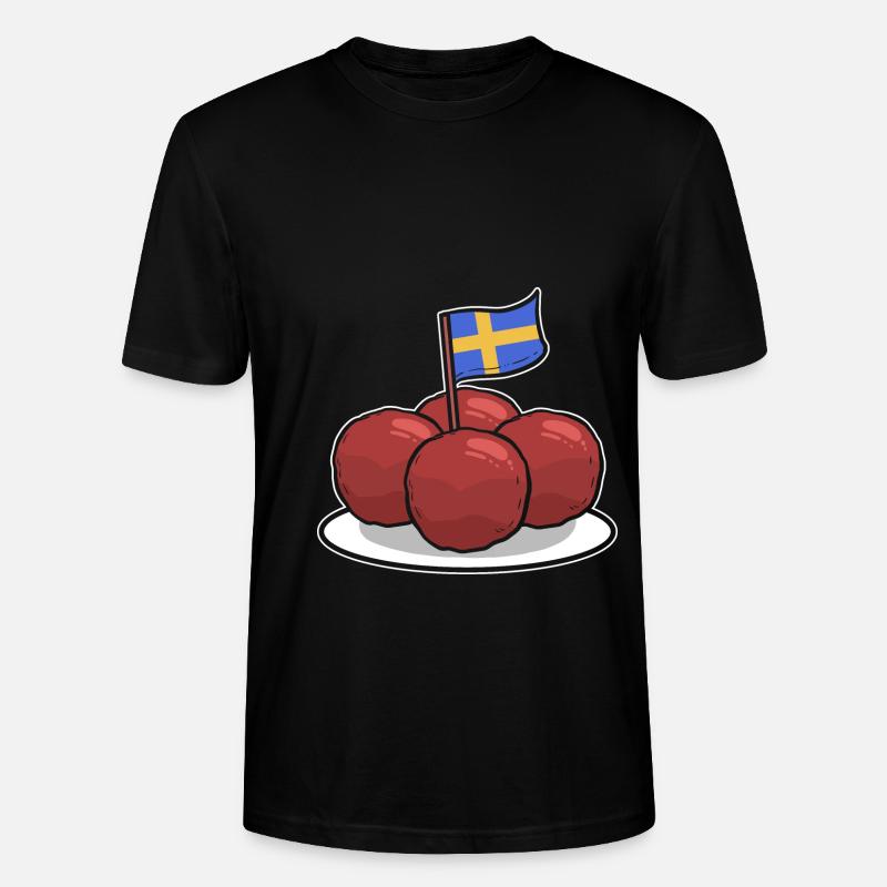 Schweden Schwedisch Fleischbällchen - Stanley/Stella Unisex Bio-T-Shirt CRAFTER - Schwarz
