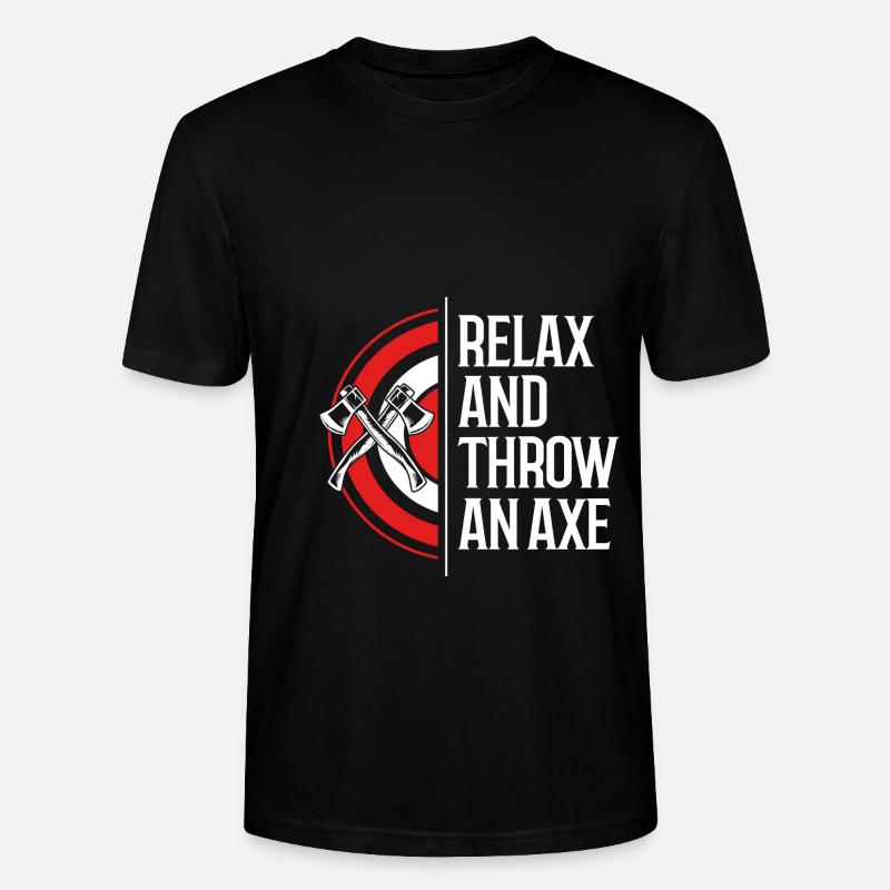 Lancer de hache - T-shirt bio CRAFTER Stanley Stella Unisexe - noir