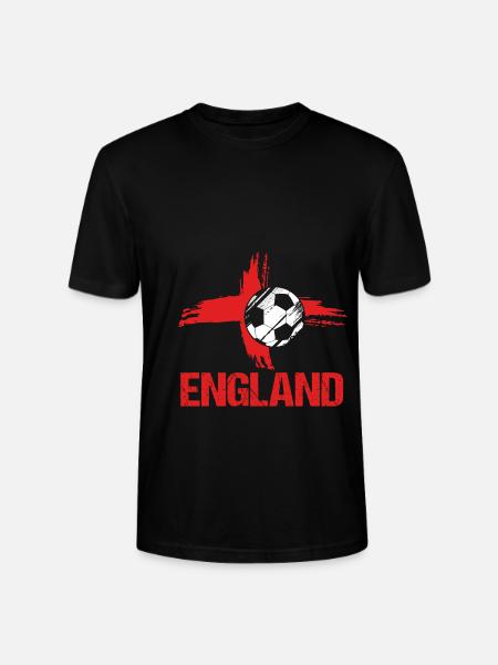 Angleterre Football - T-shirt bio CRAFTER Stanley Stella Unisexe - noir