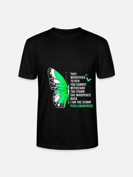 Pcos Awareness - Stanley/Stella CRAFTER Unisex Organic T-Shirt - black