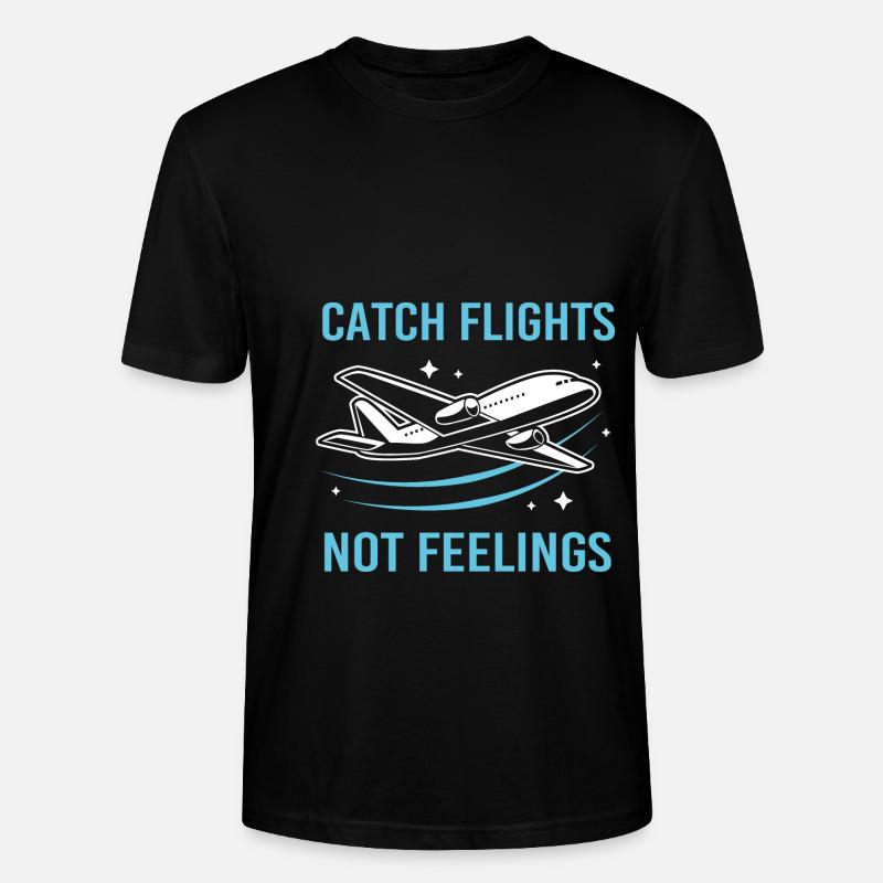 Pilot Flugzeug - Stanley/Stella Unisex Bio-T-Shirt CRAFTER - Schwarz