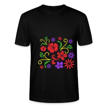 Ukraine - T-shirt bio CRAFTER Stanley Stella Unisexe - noir - Devant - Alina (178cm) & Michal (187cm)