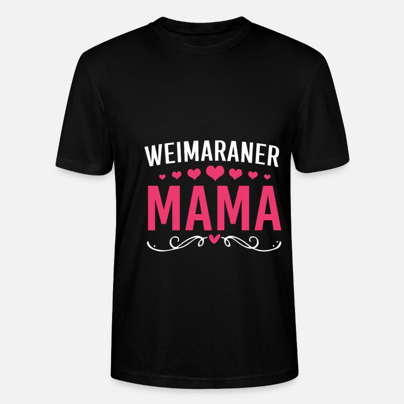 Weimaraner - Stanley/Stella Unisex Bio-T-Shirt CRAFTER - Schwarz