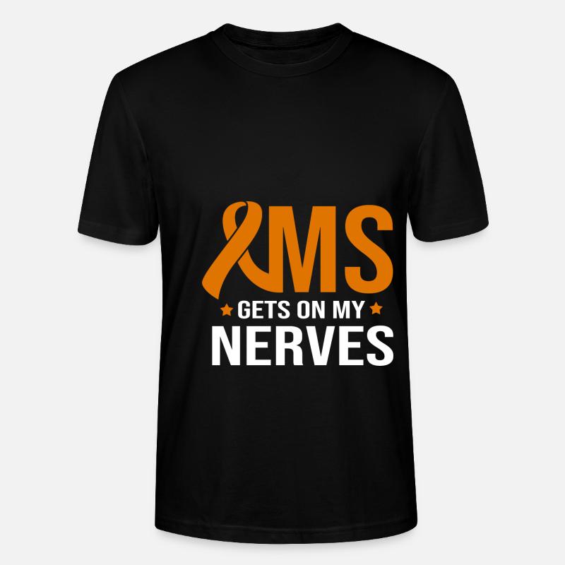 Multiple Sclerosis MS - Stanley/Stella CRAFTER Unisex Organic T-Shirt - black