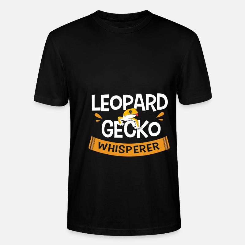 Leopard Gecko - Stanley/Stella Unisex Bio-T-Shirt CRAFTER - Schwarz