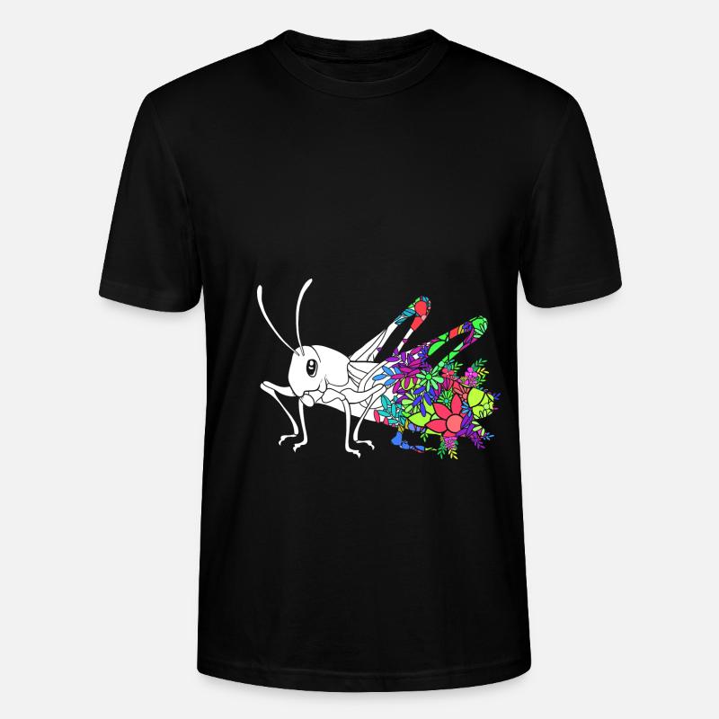 Heuschrecke - Stanley/Stella Unisex Bio-T-Shirt CRAFTER - Schwarz