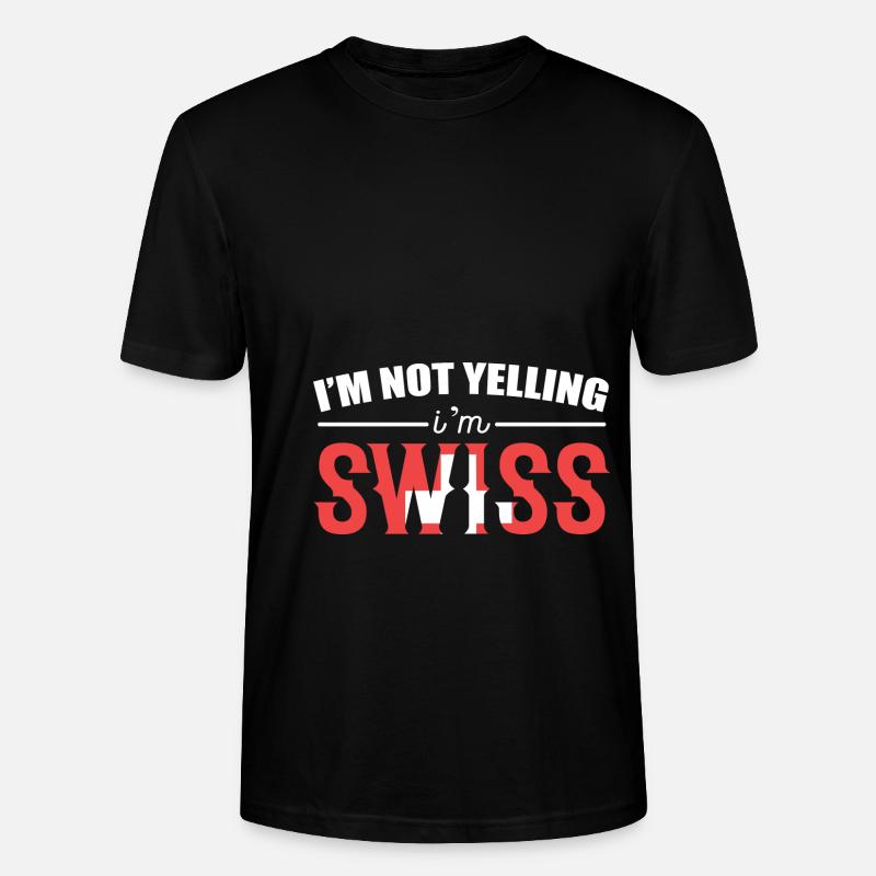Schweiz Schweizer Schweizerdeutsch - Stanley/Stella Unisex Bio-T-Shirt CRAFTER - Schwarz