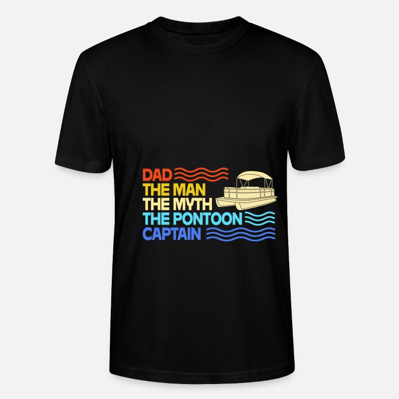 Pontonboot Boot Boote - Stanley/Stella Unisex Bio-T-Shirt CRAFTER - Schwarz