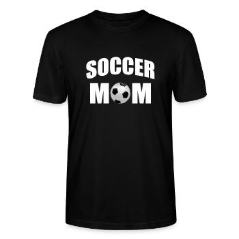 Soccer mère mère - T-shirt bio CRAFTER Stanley Stella Unisexe - noir - Devant - Alina (178cm) & Michal (187cm)