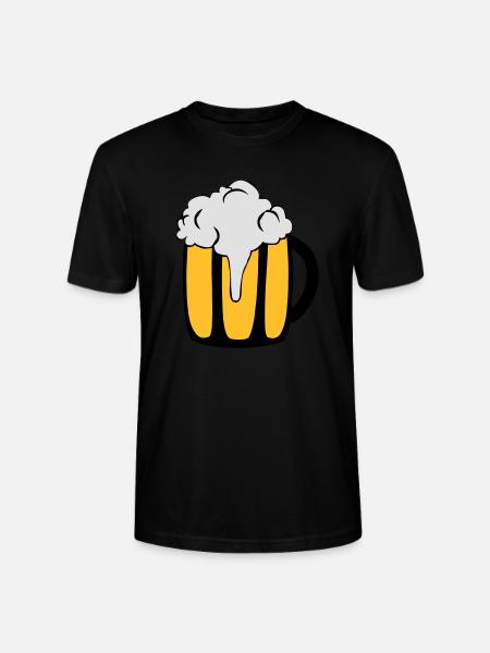 Bierglas - Stanley/Stella Unisex Bio-T-Shirt CRAFTER - Schwarz