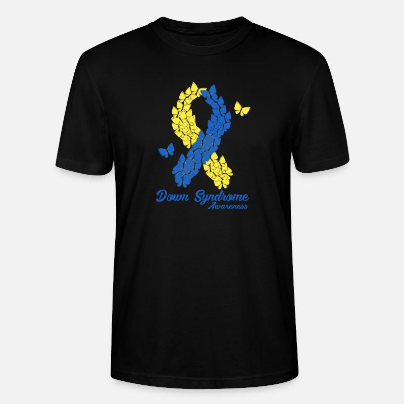 Down-Syndrom-Bewusstsein - Stanley/Stella Unisex Bio-T-Shirt CRAFTER - Schwarz