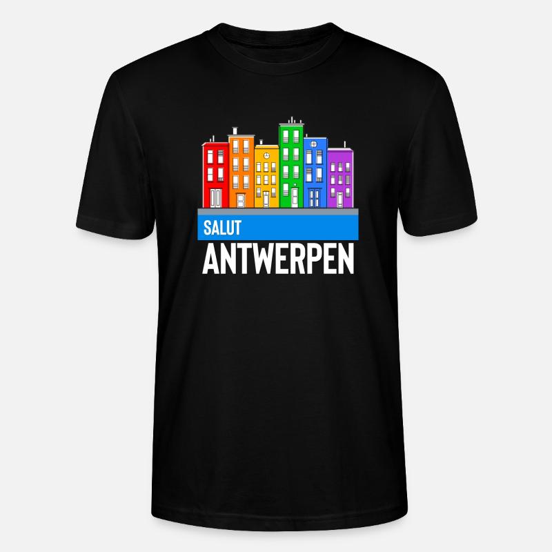 Antwerpen - T-shirt bio CRAFTER Stanley Stella Unisexe - noir