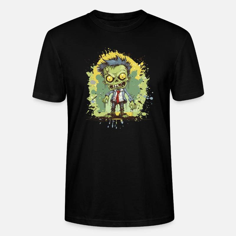 Zombie Comic - Stanley/Stella Unisex Bio-T-Shirt CRAFTER - Schwarz