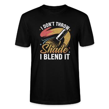 Conception de maquillage créative pour les amateurs de beauté - T-shirt bio CRAFTER Stanley Stella Unisexe - noir - Devant - Alina (178cm) & Michal (187cm)
