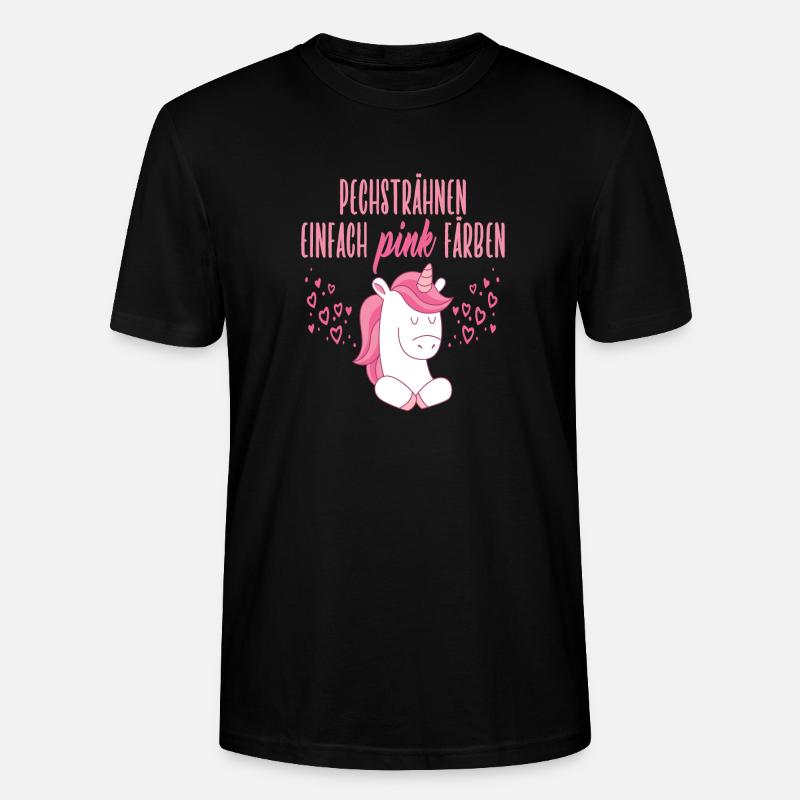 Pechsträhnen einfach pink färben - Stanley/Stella Unisex Bio-T-Shirt CRAFTER - Schwarz