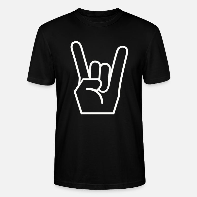 French fork - Stanley/Stella CRAFTER Unisex Organic T-Shirt - black