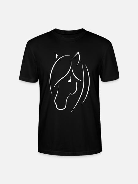 Pferdekopf - Stanley/Stella Unisex Bio-T-Shirt CRAFTER - Schwarz