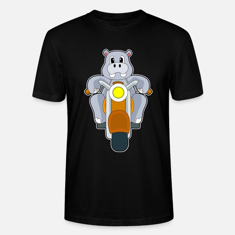Moto Hippopotame - T-shirt bio CRAFTER Stanley Stella Unisexe - noir