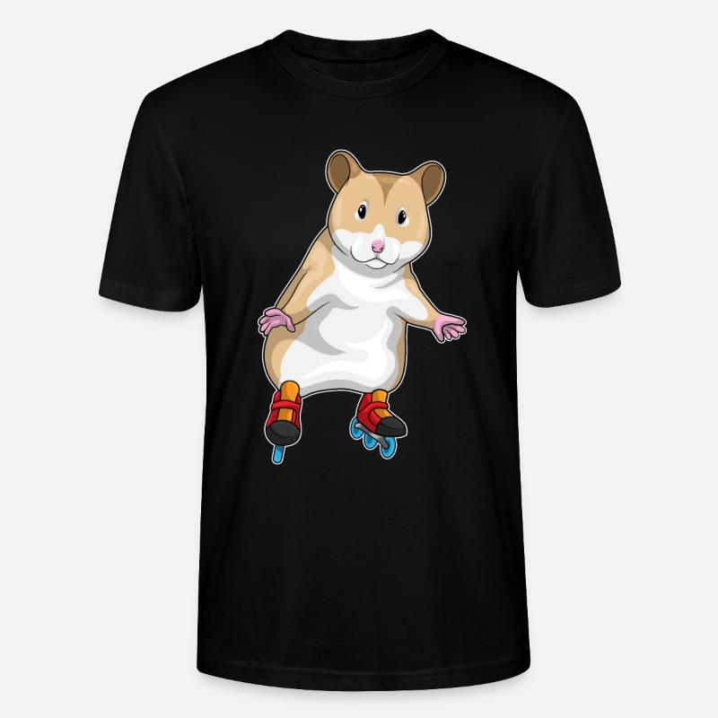 Hamster Inline skating Inline skates - Stanley/Stella Unisex Bio-T-Shirt CRAFTER - Schwarz