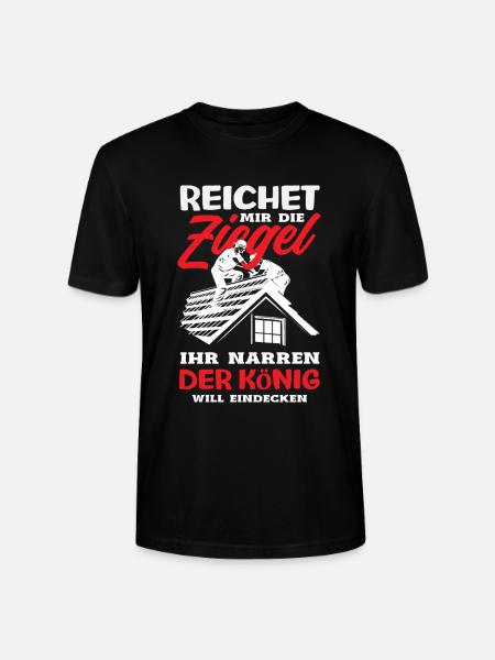 Dachdecker Spruch Lustig Handwerker Geschenk - Stanley/Stella Unisex Bio-T-Shirt CRAFTER - Schwarz