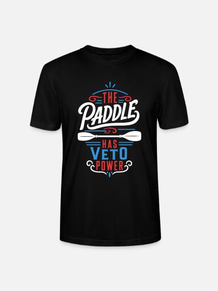 Kajak – The Paddle Has Veto Power - Stanley/Stella Unisex Bio-T-Shirt CRAFTER - Schwarz