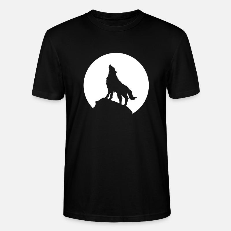 Wolf - Stanley/Stella Unisex Bio-T-Shirt CRAFTER - Schwarz