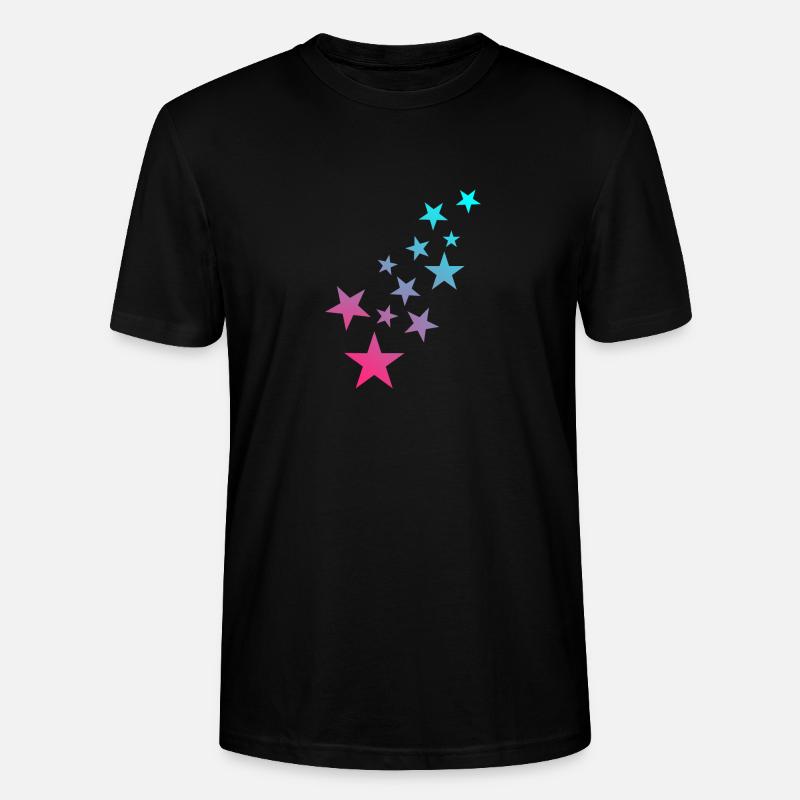 Stern Symbol Sternchen Muster - Stanley/Stella Unisex Bio-T-Shirt CRAFTER - Schwarz