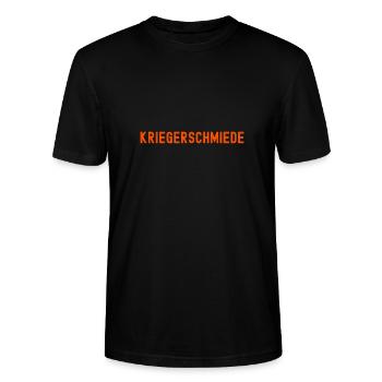 Kriegerschmiede - Stanley/Stella Unisex Bio-T-Shirt CRAFTER - Schwarz - Vorne - Alina (178cm) & Michal (187cm)