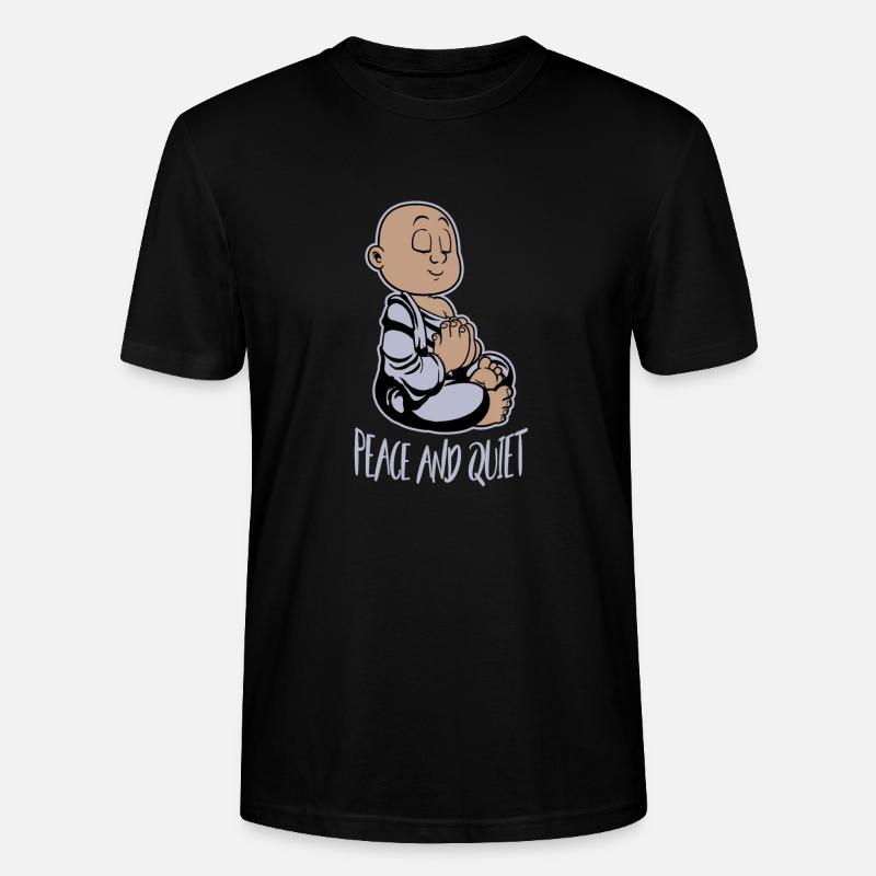 Calme et paix Moench - T-shirt bio CRAFTER Stanley Stella Unisexe - noir