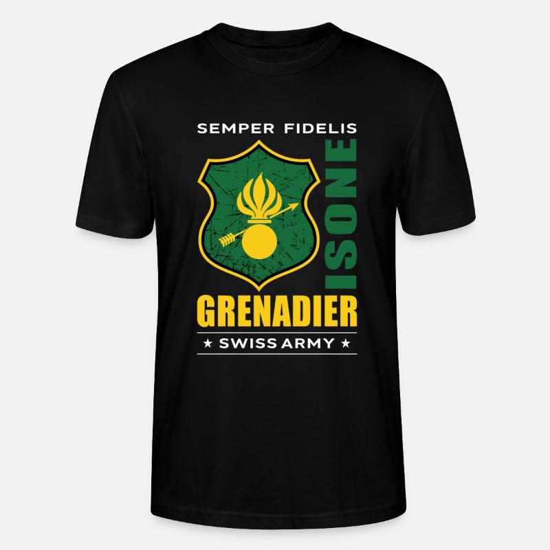 Grenadier - T-shirt bio CRAFTER Stanley Stella Unisexe - noir