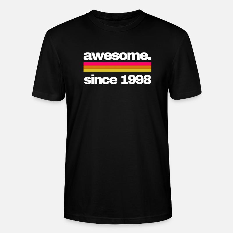 awesome since 1998 - Stanley/Stella Unisex Bio-T-Shirt CRAFTER - Schwarz