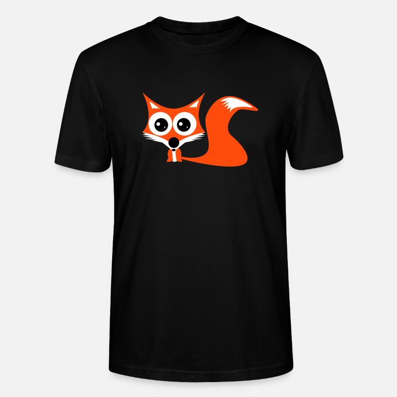Fuchs - Stanley/Stella Unisex Bio-T-Shirt CRAFTER - Schwarz