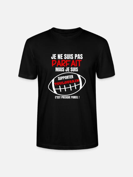 Supporteur Toulousain Parfait Rugby - T-shirt bio CRAFTER Stanley Stella Unisexe - noir