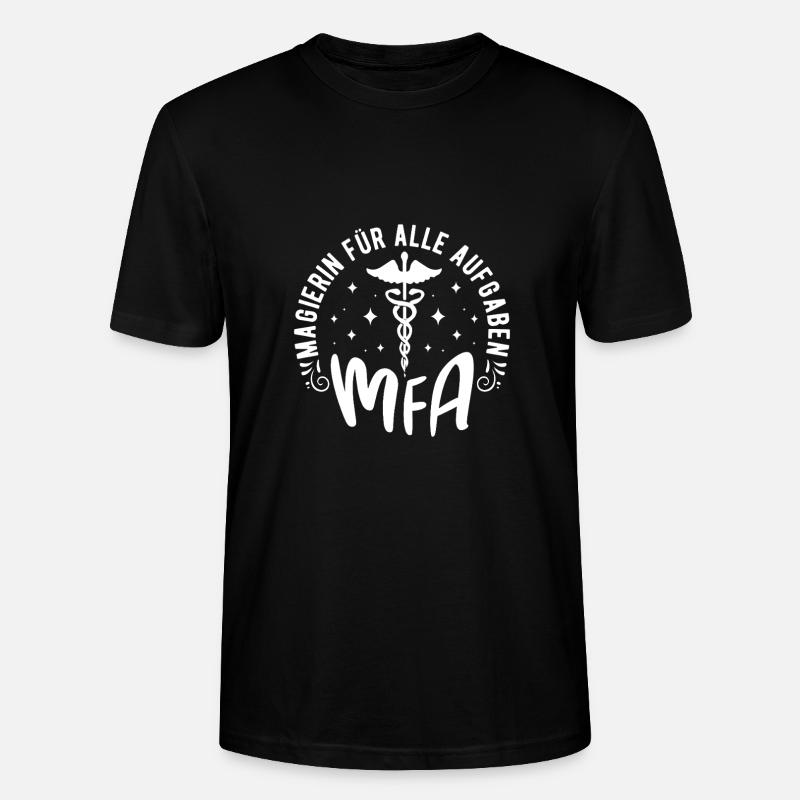 Assistant médical magicien MFA - T-shirt bio CRAFTER Stanley Stella Unisexe - noir