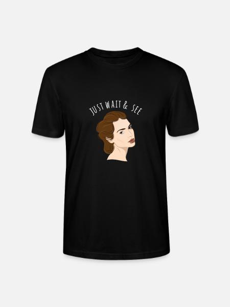 Just Wait And See - Stanley/Stella CRAFTER Unisex Organic T-Shirt - black