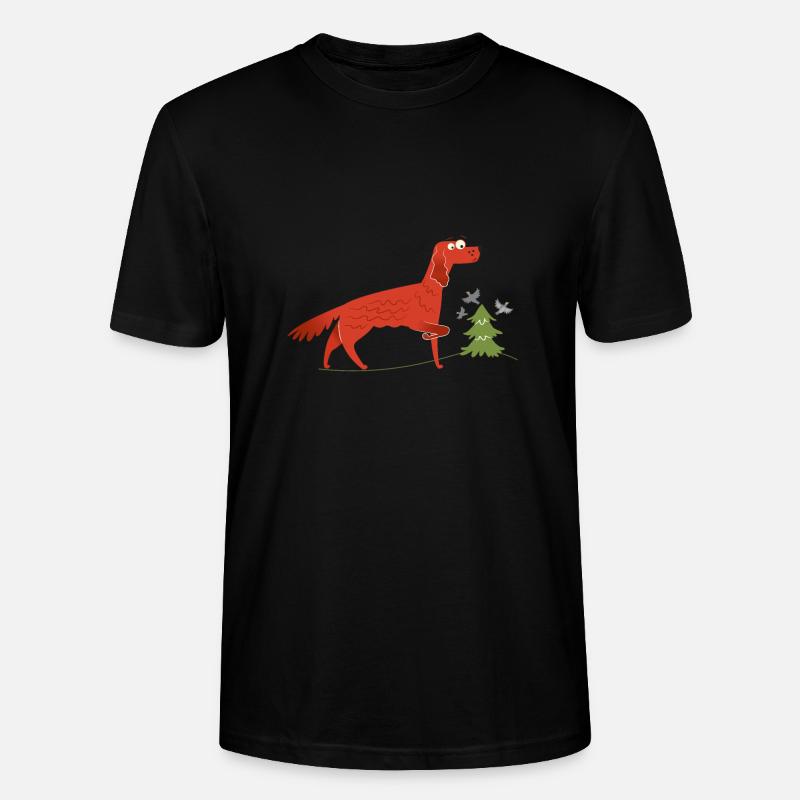 Irish Setter Geschenkidee - Stanley/Stella Unisex Bio-T-Shirt CRAFTER - Schwarz