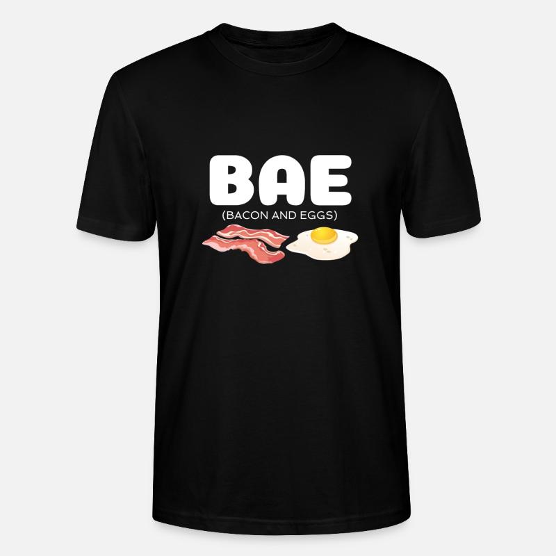 Bae Bacon and Eggs - Stanley/Stella Unisex Bio-T-Shirt CRAFTER - Schwarz