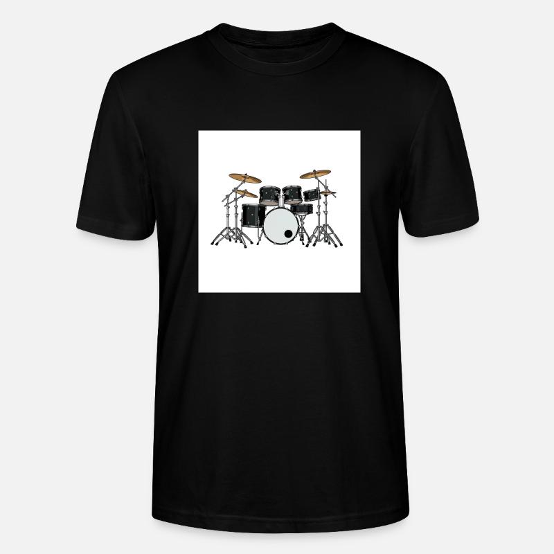 Das Schlagzeug: Rhythmus im Blut - Stanley/Stella Unisex Bio-T-Shirt CRAFTER - Schwarz