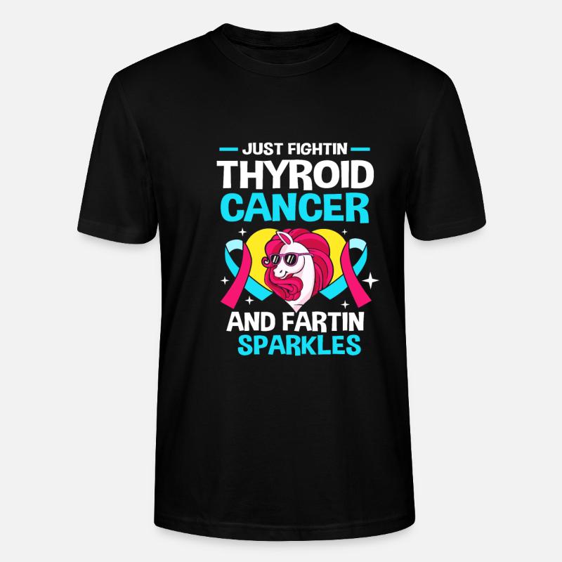 Cancer de la thyroïde - T-shirt bio CRAFTER Stanley Stella Unisexe - noir