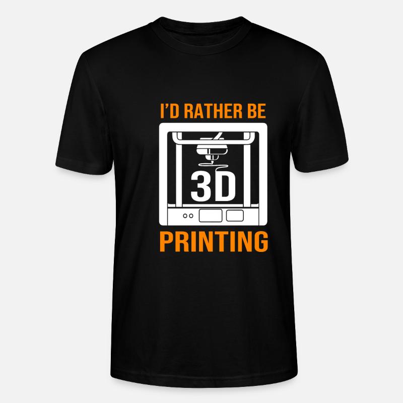 Impression 3D - T-shirt bio CRAFTER Stanley Stella Unisexe - noir