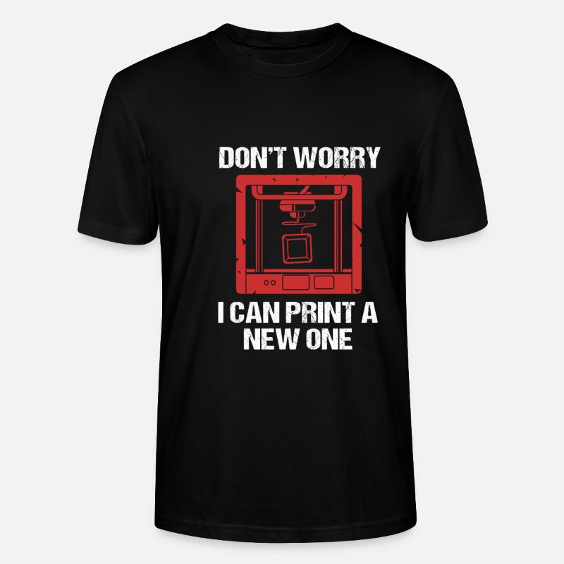 Impression 3D - T-shirt bio CRAFTER Stanley Stella Unisexe - noir