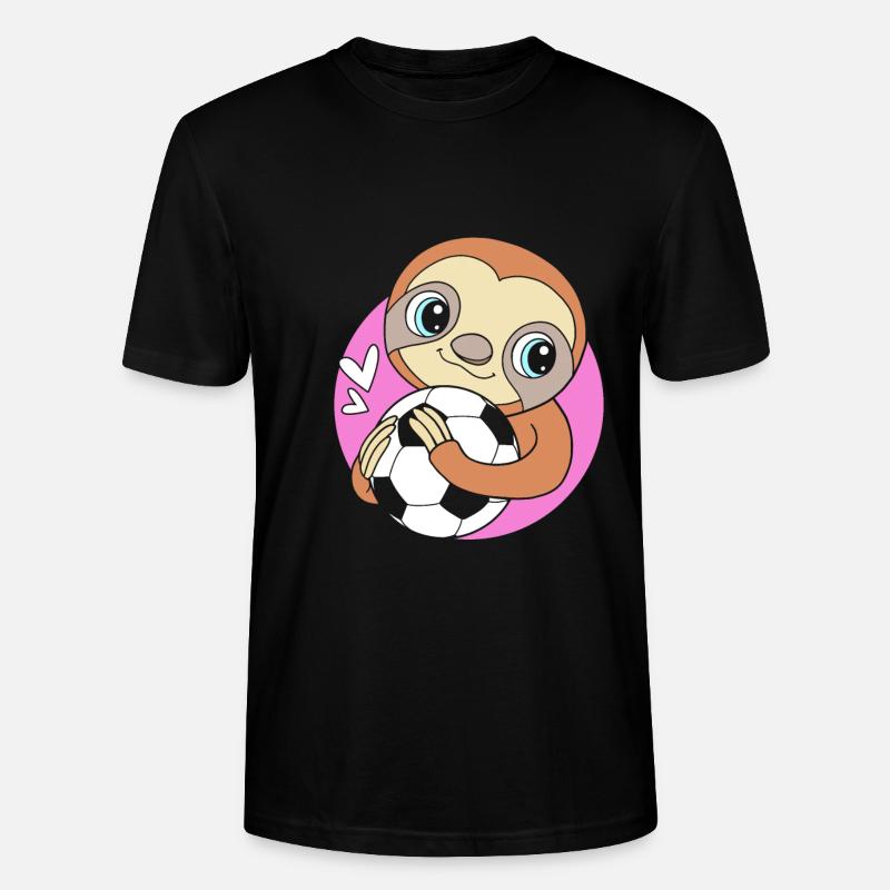 Faultier - Stanley/Stella Unisex Bio-T-Shirt CRAFTER - Schwarz